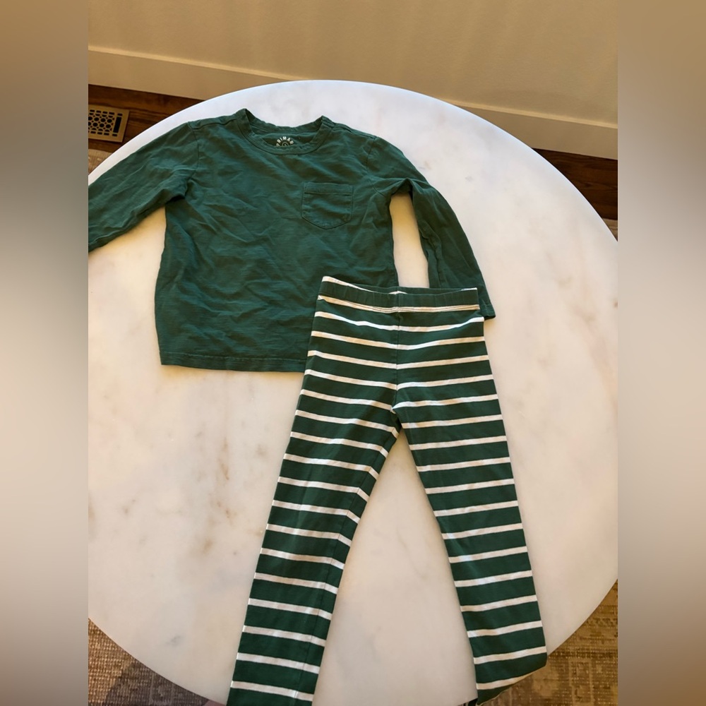 Primary brand Green Striped Set for Kids